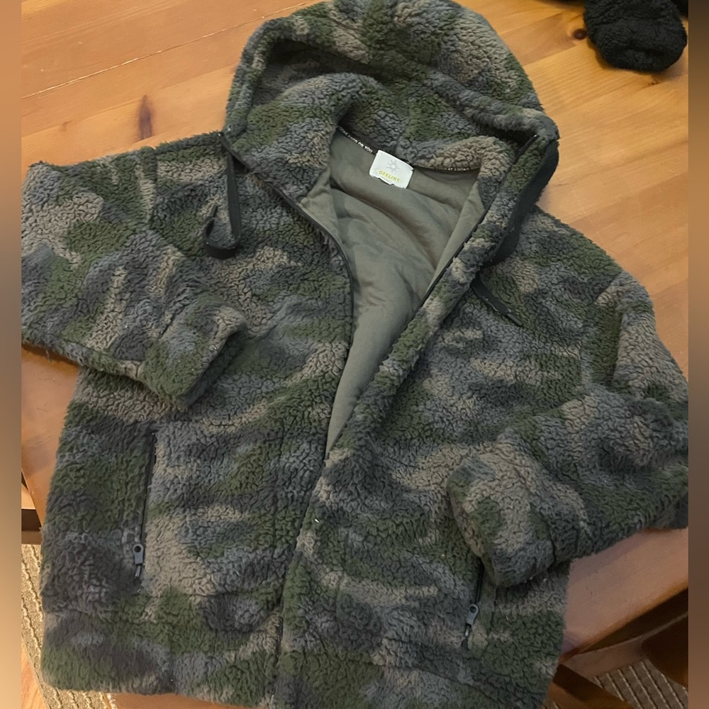Aerie cozy fleece Sherpa zip up hoodie